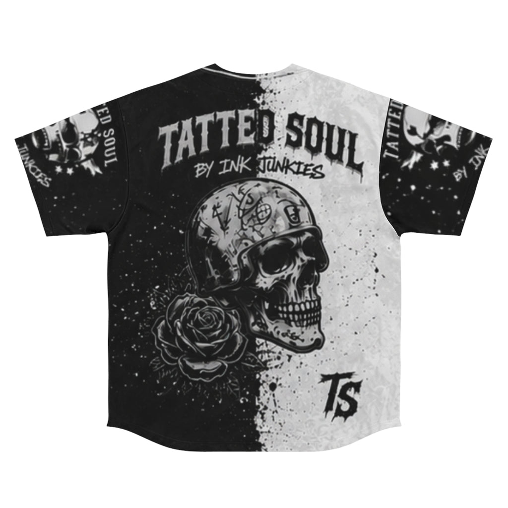 TATTED SOUL COLLECTIVE INK JUNKIE CUSTOM BASEBALL JERSEY FOR MEN