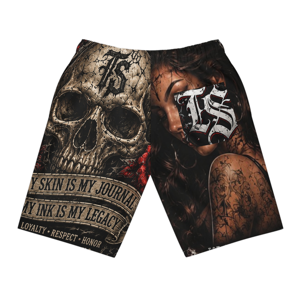 My Skin Is My Journal My Ink Is My Legacy Board Shorts Men