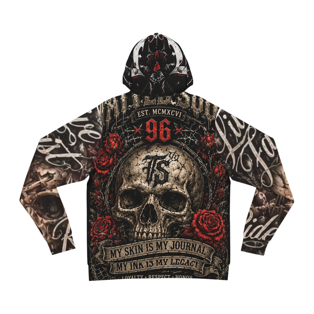 Tatted soul collective "my skin is my journal my ink is my legacy" limited edition hoodie#1 of 5