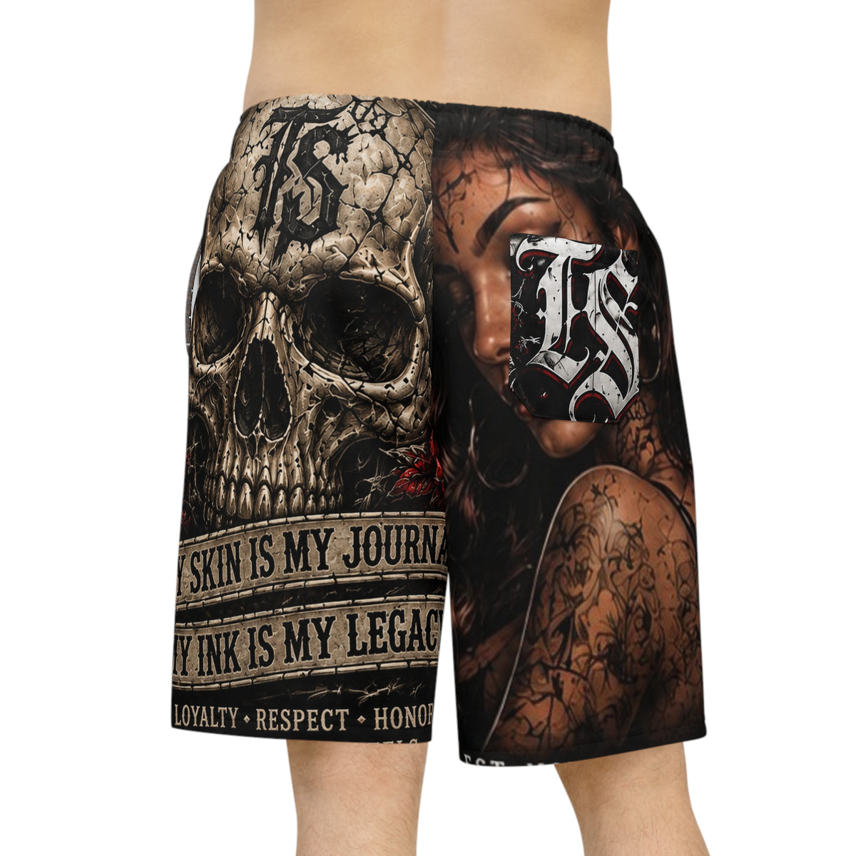My Skin Is My Journal My Ink Is My Legacy Board Shorts Men