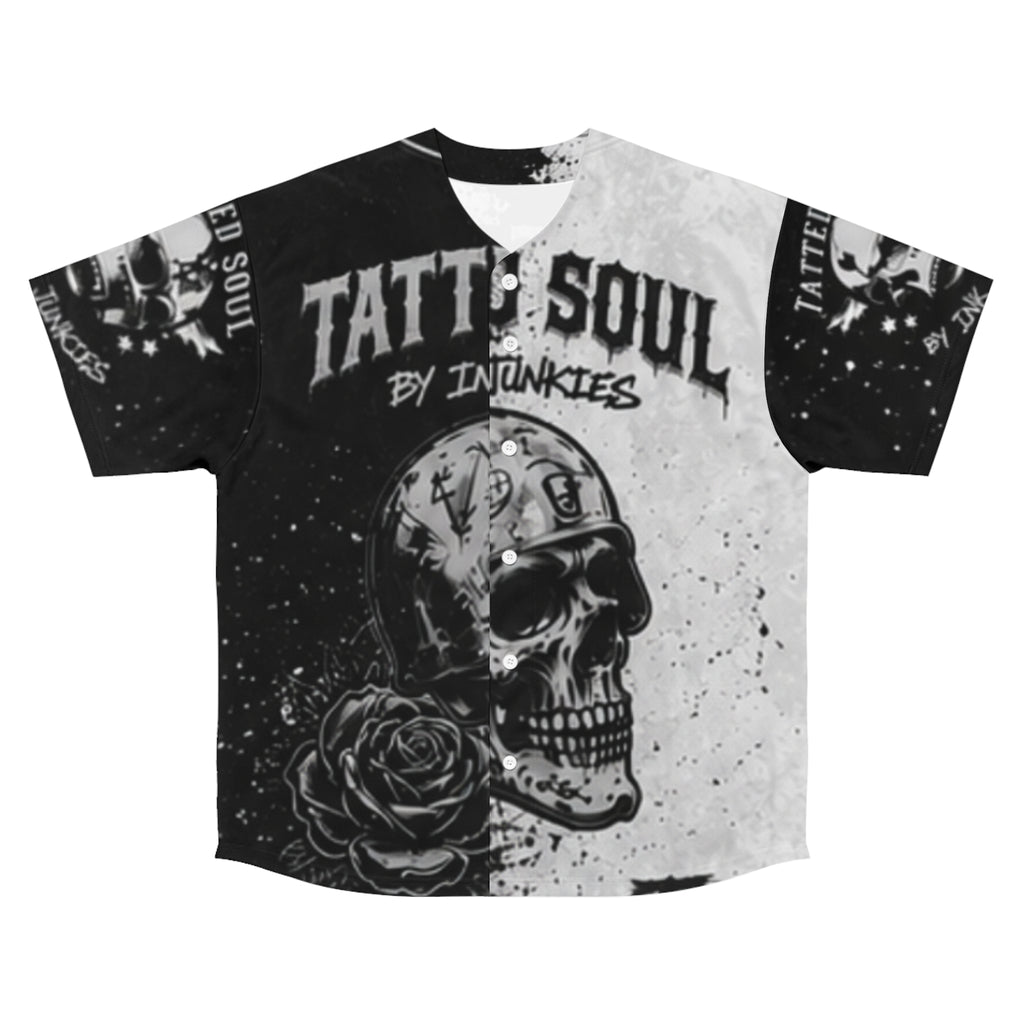 TATTED SOUL COLLECTIVE INK JUNKIE CUSTOM BASEBALL JERSEY FOR MEN