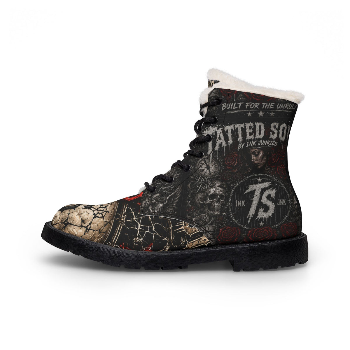 Women's Fur and Leather Boots