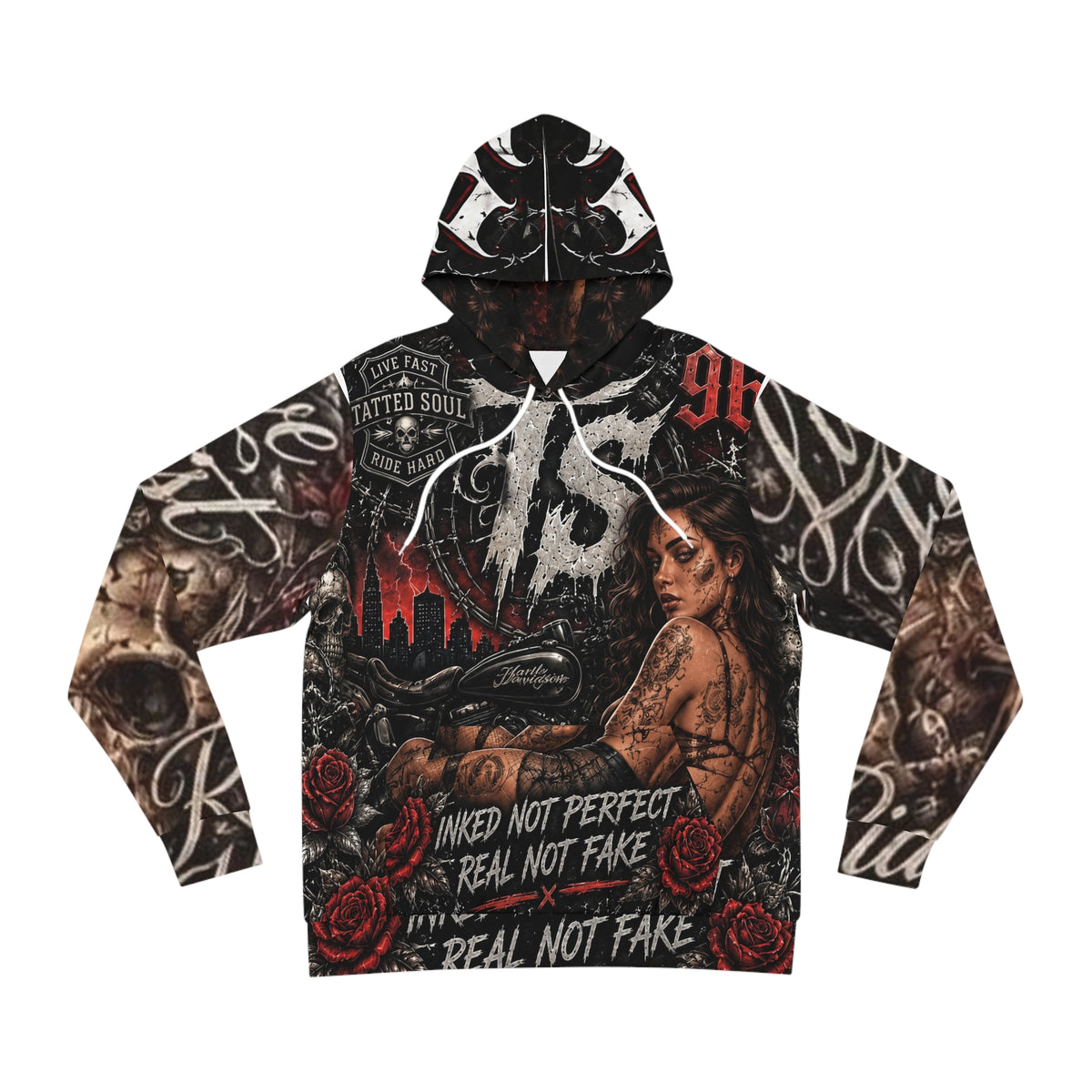 Tatted soul collective "my skin is my journal my ink is my legacy" limited edition hoodie#1 of 5